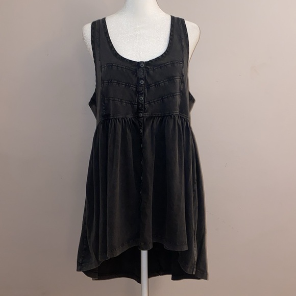 Free People Tops - Free People Brooke Tunic - Washed Black